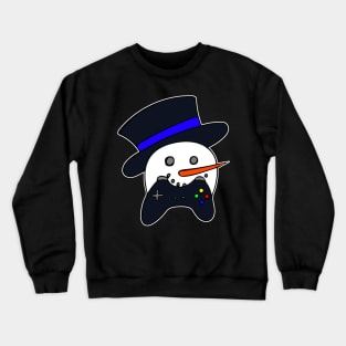 Snowman Face Gamer Crewneck Sweatshirt